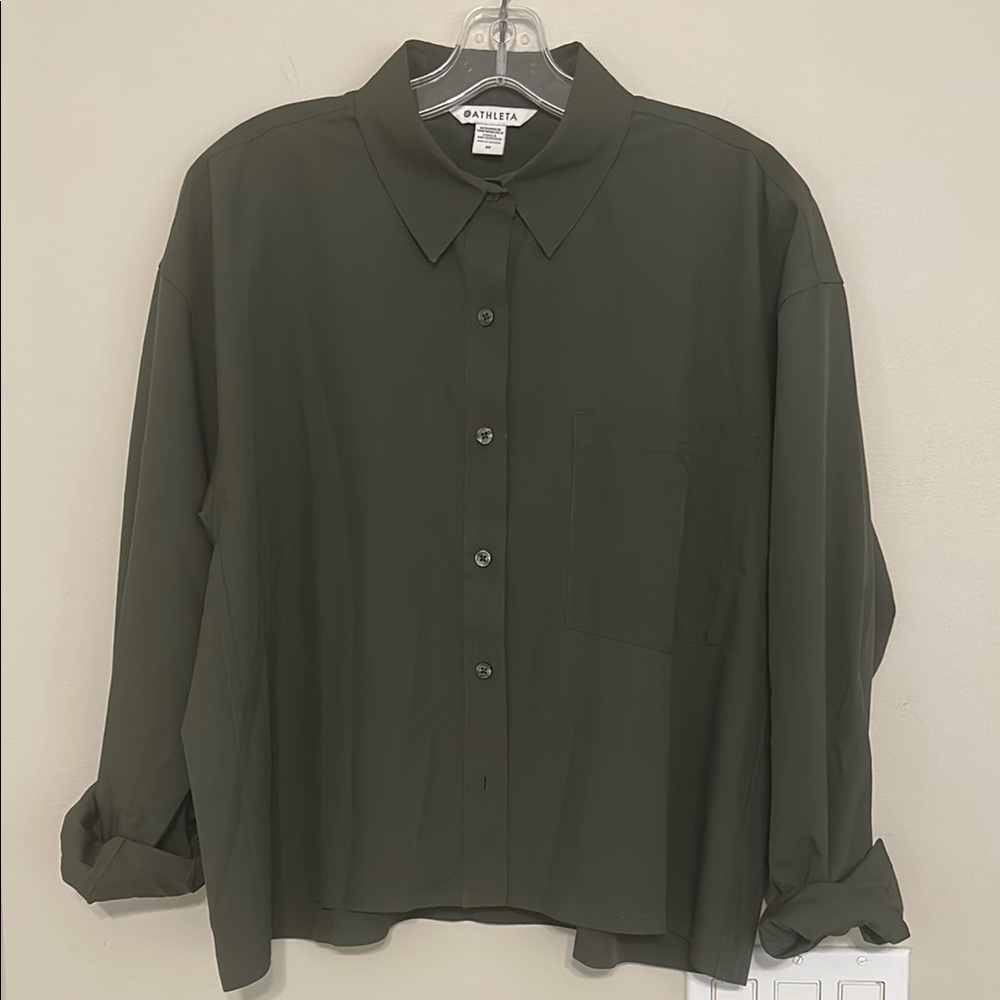 Athleta Dark Green Blouse